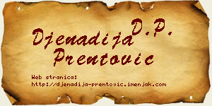 Đenadija Prentović vizit kartica